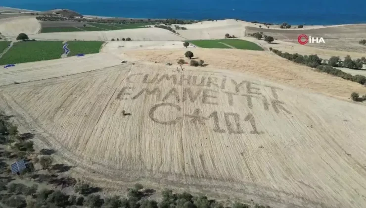 Ayvacık’ta Köylülerden Anlamlı 29 Ekim Videosu